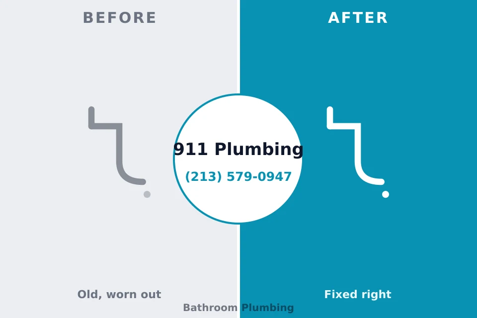 Before and after: plumbing repair Omak, WA